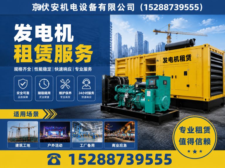 宿迁应急发电机出租展示图